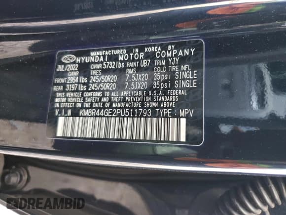 ✅ 2023 Hyundai Palisade SEL • VIN: KM8R44GE2PU511793 • Лот: 73697944. Опубликован ранее на Copart с пробегом 13 157 миль. Бесплатный доступ к архиву аукционных продаж из США и подробный отчёт об истории автомобиля на DreamBid. Изображение 12.