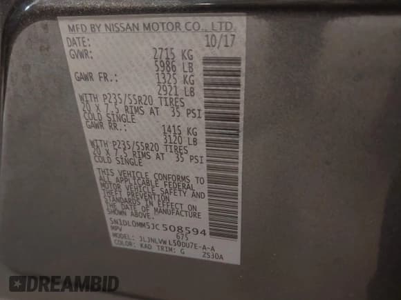 ✅ 2018 Infiniti QX60 • VIN: 5N1DL0MM5JC508594 • Lot: 43269379. Wystawiony na IAAI z przebiegiem 145 560 mil. Bezpłatny archiwum sprzedaży aukcyjnych z USA i szczegółowy raport historii pojazdu na DreamBid. Zdjęcie 9.