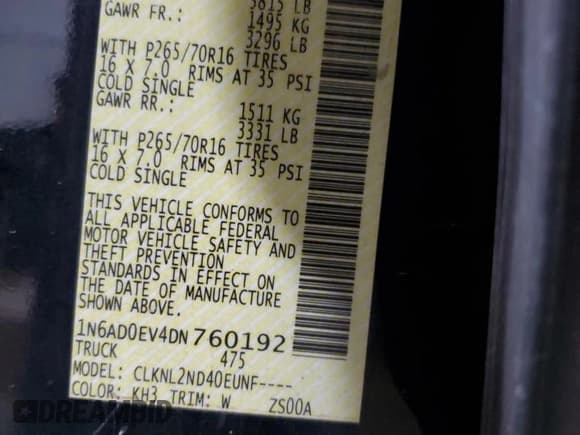 ✅ 2013 Nissan Frontier SV • VIN: 1N6AD0EV4DN760192 • Лот: 91269835. Опубликован ранее на Copart с пробегом 116 083 миль. Бесплатный доступ к архиву аукционных продаж из США и подробный отчёт об истории автомобиля на DreamBid. Изображение 12.