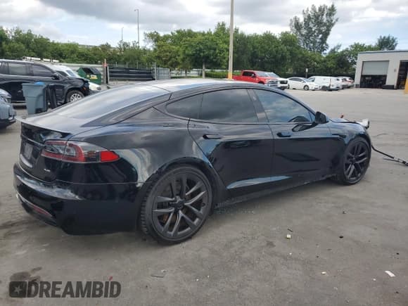 ✅ 2021 Tesla Model S Plaid • VIN: 5YJSA1E67MF433279 • Lot: 91167745. Listed on Copart with 28,648 mi. Free auction sales archive from the USA and detailed vehicle history report at DreamBid. Image 3.