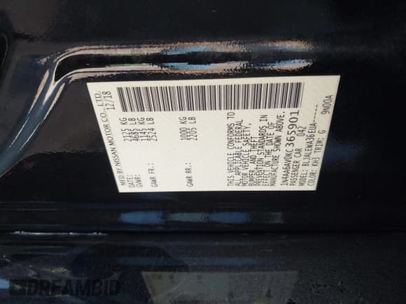 ✅ 2019 Nissan Maxima Platinum • VIN: 1N4AA6AV0KC365901 • Лот: 41473793. Опубликован ранее на IAAI с пробегом 137 772 миль. Бесплатный доступ к архиву аукционных продаж из США и подробный отчёт об истории автомобиля на DreamBid. Изображение 9.