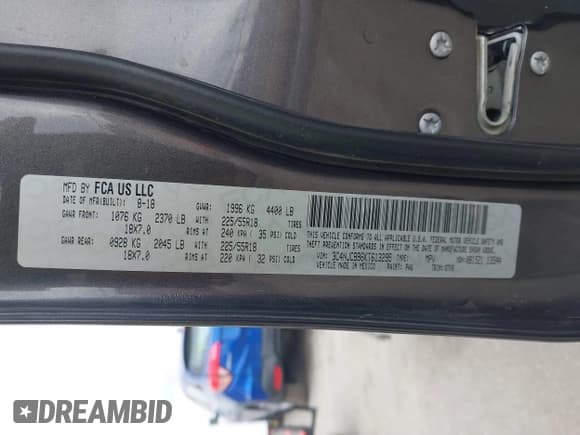 ✅ 2019 Jeep Compass Latitude • VIN: 3C4NJCBB6KT613295 • Lot: 41678017. Listed on IAAI with 104,572 mi. Free auction sales archive from the USA and detailed vehicle history report at DreamBid. Image 9.