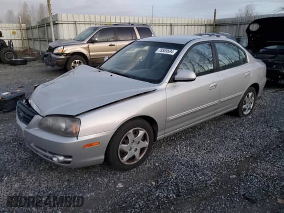 2005 Hyundai Elantra GLS z VIN KMHDN46D95U081712, wystawiony jako Copart lot #78509594 z przebiegiem Nie podano mil oraz Czysty tytuł • Clean title. Historia ofert i sprzedaży dostępna na DreamBid. Obrazek 1.