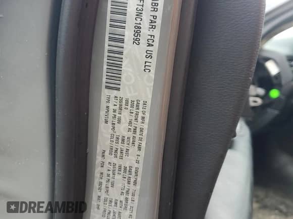 2022 Dodge Durango Pursuit z VIN 1C4SDJFT3NC189592, wystawiony jako Copart lot #87380045 z przebiegiem 133 686 mil mil oraz Szkoda całkowita • Salvage title. Historia ofert i sprzedaży dostępna na DreamBid. Obrazek 14.