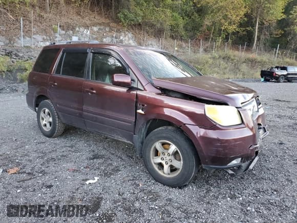 ✅ 2008 Honda Pilot EX-L • VIN: 5FNYF18518B055318 • Lot: 86645625. Listed on Copart with 112,272 mi. Free auction sales archive from the USA and detailed vehicle history report at DreamBid. Image 4.