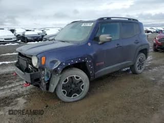 ✅ 2016 Jeep Renegade Trailhawk • VIN: ZACCJBCT4GPD51896 • Лот: 86292765. Опубликован ранее на Copart с пробегом 120 151 миль. Бесплатный доступ к архиву аукционных продаж из США и подробный отчёт об истории автомобиля на DreamBid. Изображение 1.