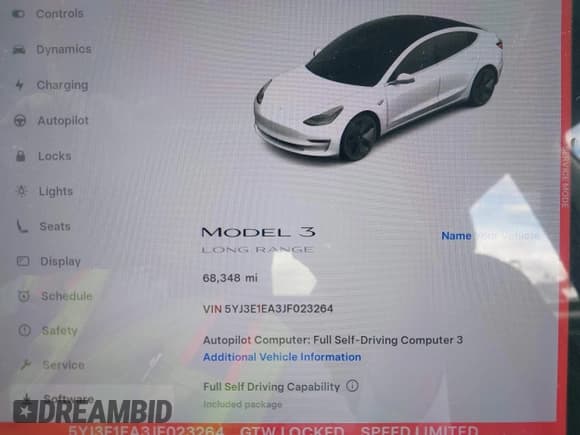✅ 2018 Tesla Model 3 Long Range Battery • VIN: 5YJ3E1EA3JF023264 • Lot: 43398568. Wystawiony na IAAI z przebiegiem 68 348 mil. Bezpłatny archiwum sprzedaży aukcyjnych z USA i szczegółowy raport historii pojazdu na DreamBid. Zdjęcie 7.