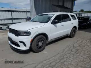 2024 Dodge Durango Pursuit with VIN 1C4SDJFT1RC198961, listed as a Copart auction lot 69068255 with 21,686 mi miles and Salvage title. Bid and sale history available at DreamBid. Image 1.