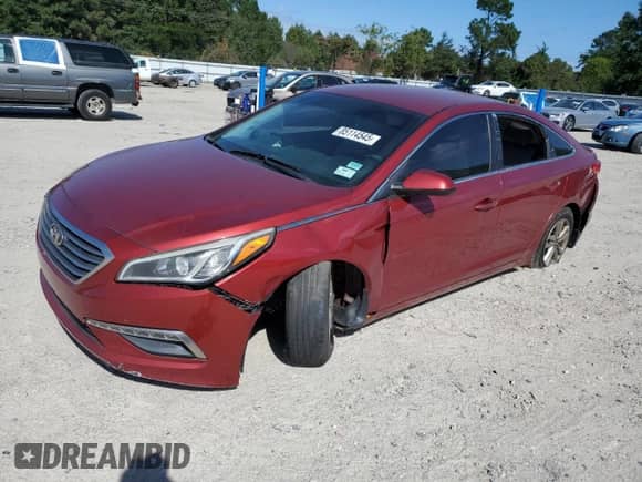 2015 Hyundai Sonata SE with VIN 5NPE24AF6FH089966, listed as a Copart auction lot 85114545 with 180,626 mi miles and Salvage title. Bid and sale history available at DreamBid. Image 1.