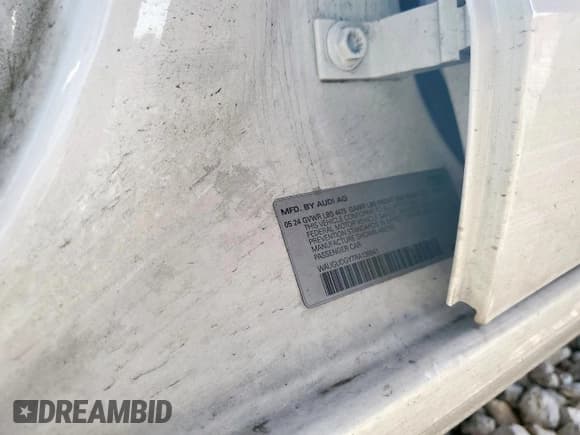 ✅ 2024 Audi A3 Premium • VIN: WAUGUDGY7RA138841 • Лот: 62919215. Опубликован ранее на Copart с пробегом 6 729 миль. Бесплатный доступ к архиву аукционных продаж из США и подробный отчёт об истории автомобиля на DreamBid. Изображение 12.