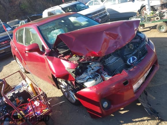 ✅ 2011 Lexus CT 200h • VIN: JTHKD5BH1B2027002 • Lot: 43734755. Listed on IAAI with Not provided. Free auction sales archive from the USA and detailed vehicle history report at DreamBid. Image 1.