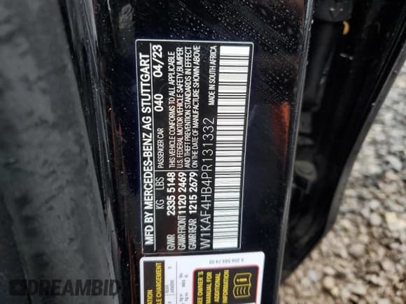 ✅ 2023 Mercedes-Benz C 300 • VIN: W1KAF4HB4PR131332 • Lot: 82409485. Wystawiony na Copart z przebiegiem Nie podano. Bezpłatny archiwum sprzedaży aukcyjnych z USA i szczegółowy raport historii pojazdu na DreamBid. Zdjęcie 12.