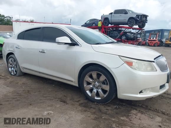 ✅ 2012 Buick LaCrosse Premium 3 • VIN: 1G4GH5G34CF150890 • Lot: 42557299. Listed on IAAI with 185,305 mi. Free auction sales archive from the USA and detailed vehicle history report at DreamBid. Image 1.