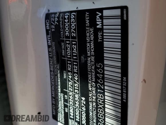 ✅ 2024 Mercedes-Benz GLE 53 AMG • VIN: 4JGFB6BBXRB126465 • Lot: 84604515. Wystawiony na Copart z przebiegiem 2 698 mil. Bezpłatny archiwum sprzedaży aukcyjnych z USA i szczegółowy raport historii pojazdu na DreamBid. Zdjęcie 14.