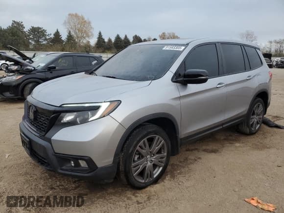 ✅ 2019 Honda Passport EX-L • VIN: 5FNYF8H50KB021788 • Лот: 91583305. Опубликован ранее на Copart с пробегом 49 780 миль. Бесплатный доступ к архиву аукционных продаж из США и подробный отчёт об истории автомобиля на DreamBid. Изображение 1.
