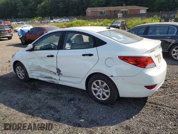 2012 Hyundai Accent GLS with VIN KMHCT4AE0CU054090, listed as a Copart auction lot 59902645 with 64,254 mi miles and Non repairable. Bid and sale history available at DreamBid. Image 2.