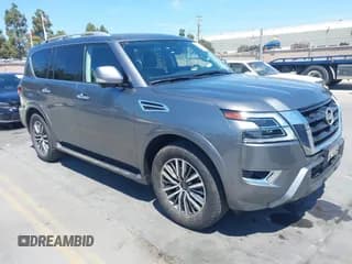 ✅ 2024 Nissan Armada SL • VIN: JN8AY2BD3R9706210 • Лот: 43066632. Опубликован ранее на IAAI с пробегом 45 458 миль. Бесплатный доступ к архиву аукционных продаж из США и подробный отчёт об истории автомобиля на DreamBid. Изображение 1.