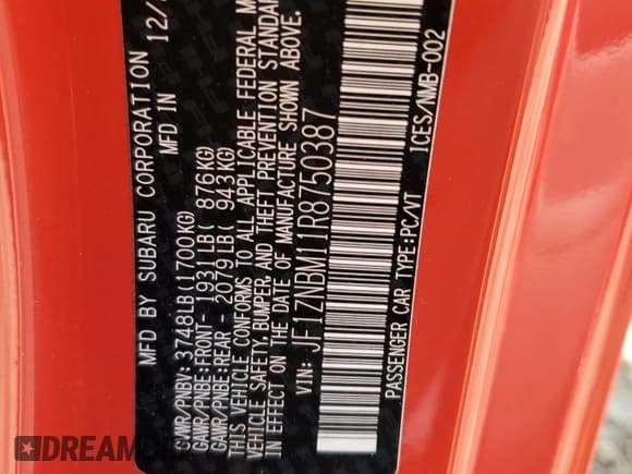 ✅ 2024 Toyota 86 TRUENO Edition • VIN: JF1ZNBM11R8750387 • Lot: 44812865. Listed on Copart with 27,909 mi. Free auction sales archive from the USA and detailed vehicle history report at DreamBid. Image 13.