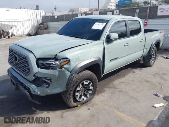 ✅ 2023 Toyota Tacoma TRD Off Road • VIN: 3TMDZ5BN8PM149034 • Lot: 43361231. Listed on IAAI with 37,462 mi. Free auction sales archive from the USA and detailed vehicle history report at DreamBid. Image 2.