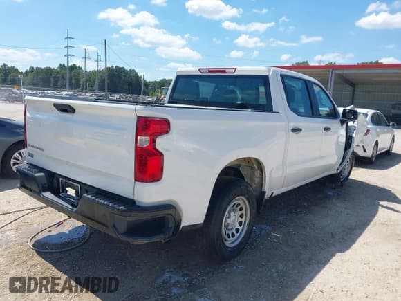 ✅ 2024 Chevrolet Silverado 1500 Work Truck • VIN: 1GCPAAEK5RZ252475 • Lot: 43203035. Listed on IAAI with 48,903 mi. Free auction sales archive from the USA and detailed vehicle history report at DreamBid. Image 4.
