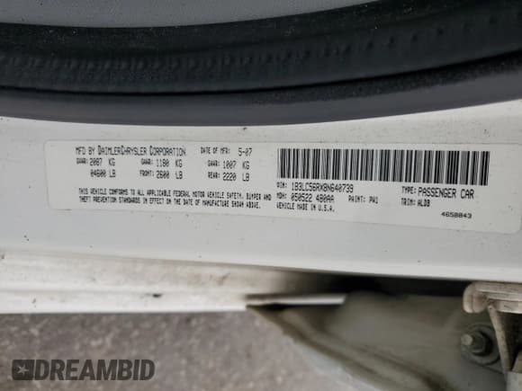 ✅ 2008 Dodge Avenger SXT • VIN: 1B3LC56RX8N640739 • Лот: 44155915. Опубликован ранее на Copart с пробегом 108 843 миль. Бесплатный доступ к архиву аукционных продаж из США и подробный отчёт об истории автомобиля на DreamBid. Изображение 12.