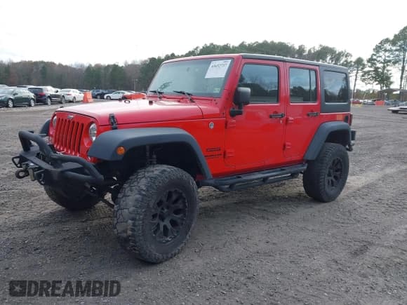 ✅ 2016 Jeep Wrangler Unlimited Sport • VIN: 1C4BJWDGXGL234851 • Lot: 43652737. Listed on IAAI with 91,730 mi. Free auction sales archive from the USA and detailed vehicle history report at DreamBid. Image 2.