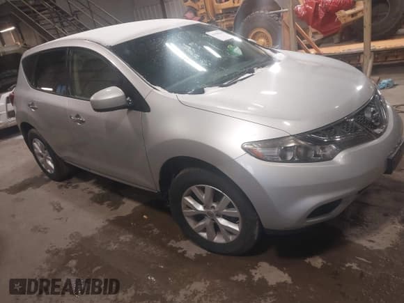 ✅ 2012 Nissan Murano SV • VIN: JN8AZ1MWXCW229564 • Lot: 43798200. Listed on IAAI with 133,814 mi. Free auction sales archive from the USA and detailed vehicle history report at DreamBid. Image 1.