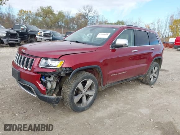✅ 2015 Jeep Grand Cherokee Limited • VIN: 1C4RJFBG5FC106808 • Lot: 43580626. Listed on IAAI with 140,296 mi. Free auction sales archive from the USA and detailed vehicle history report at DreamBid. Image 2.
