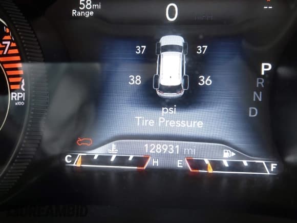 ✅ 2019 Jeep Cherokee Trailhawk • VIN: 1C4PJMBX4KD121168 • Lot: 41680398. Listed on IAAI with 128,931 mi. Free auction sales archive from the USA and detailed vehicle history report at DreamBid. Image 7.