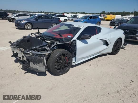 2023 Chevrolet Corvette 3LT с VIN 1G1YC2D44P5106184, выставлен на аукционе Copart как лот 74338484 с пробегом 14 059 миль миль и Списание • Salvage title. История ставок и продаж доступна на DreamBid. Изображение 1.