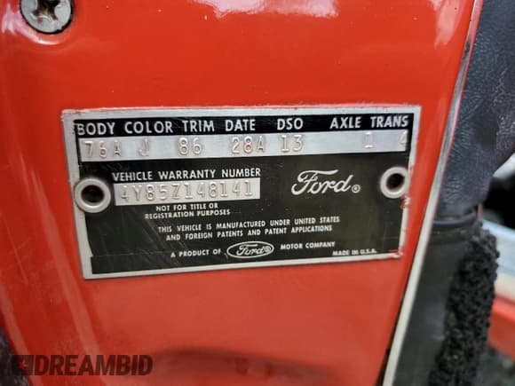 ✅ 1964 Ford Thunderbird • VIN: 4Y85Z148141 • Lot: 73769444. Wystawiony na Copart z przebiegiem 3 631 mil. Bezpłatny archiwum sprzedaży aukcyjnych z USA i szczegółowy raport historii pojazdu na DreamBid. Zdjęcie 13.