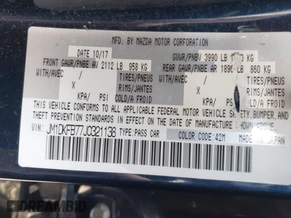 ✅ 2018 Mazda CX-3 Sport • VIN: JM1DKFB77J0321138 • Lot: 42660533. Wystawiony na IAAI z przebiegiem 35 781 mil. Bezpłatny archiwum sprzedaży aukcyjnych z USA i szczegółowy raport historii pojazdu na DreamBid. Zdjęcie 9.