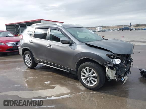 ✅ 2017 Nissan Rogue SV • VIN: KNMAT2MV9HP582387 • Lot: 43684167. Listed on IAAI with 130,250 mi. Free auction sales archive from the USA and detailed vehicle history report at DreamBid. Image 1.