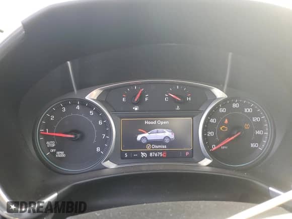 2019 Chevrolet Equinox LT with VIN 2GNAXVEX7K6185684, listed as a Copart auction lot 84585865 with 87,675 mi miles and Salvage title. Bid and sale history available at DreamBid. Image 9.