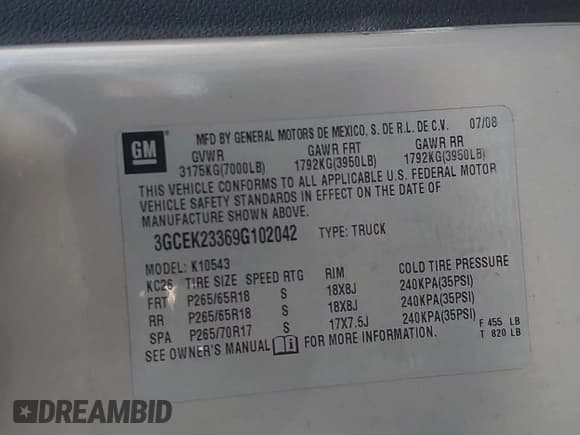 ✅ 2009 Chevrolet Silverado 1500 LT • VIN: 3GCEK23369G102042 • Лот: 43621113. Опубликован ранее на IAAI с пробегом 171 883 миль. Бесплатный доступ к архиву аукционных продаж из США и подробный отчёт об истории автомобиля на DreamBid. Изображение 9.