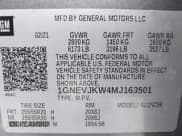 ✅ 2021 Chevrolet Traverse RS • VIN: 1GNEVJKW4MJ163501 • Lot: 41344427. Wystawiony na IAAI z przebiegiem Nie podano. Bezpłatny archiwum sprzedaży aukcyjnych z USA i szczegółowy raport historii pojazdu na DreamBid. Zdjęcie 9.