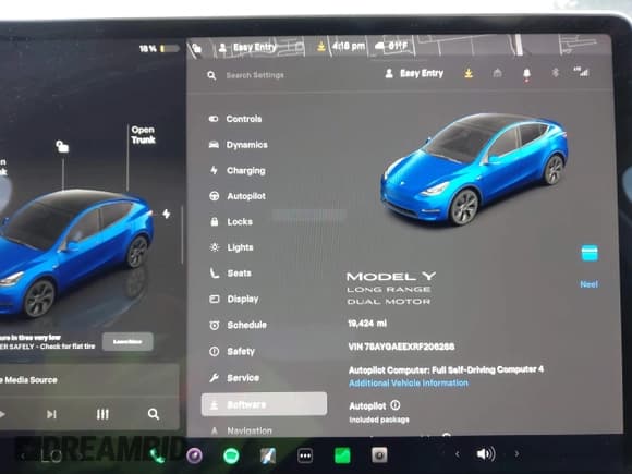 ✅ 2024 Tesla Model Y Long Range • VIN: 7SAYGAEEXRF206288 • Lot: 43470600. Wystawiony na IAAI z przebiegiem 19 424 mil. Bezpłatny archiwum sprzedaży aukcyjnych z USA i szczegółowy raport historii pojazdu na DreamBid. Zdjęcie 7.