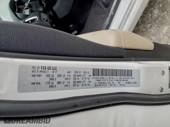 ✅ 2018 Dodge Durango GT • VIN: 1C4RDHDG9JC111972 • Lot: 95178975. Listed on Copart with 147,650 mi. Free auction sales archive from the USA and detailed vehicle history report at DreamBid. Image 13.