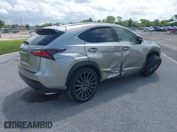 ✅ 2015 Lexus NX 200t • VIN: JTJYARBZ7F2020109 • Lot: 42385182. Listed on IAAI with 41,350 mi. Free auction sales archive from the USA and detailed vehicle history report at DreamBid. Image 4.