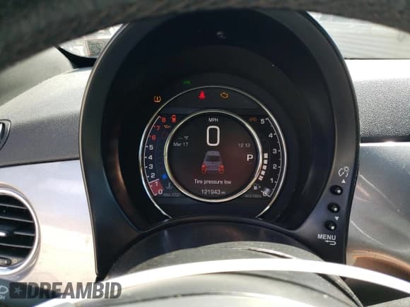 ✅ 2015 FIAT 500 Sport • VIN: 3C3CFFBR5FT648380 • Lot: 49024585. Listed on Copart with 121,943 mi. Free auction sales archive from the USA and detailed vehicle history report at DreamBid. Image 9.