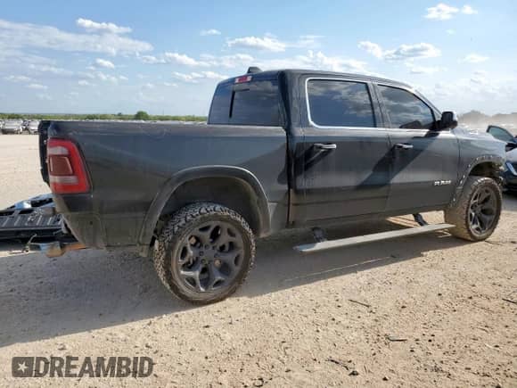 2021 Ram 1500 Limited with VIN 1C6SRFHT5MN665217, listed as a Copart auction lot 68471575 with 105,990 mi miles and Salvage title. Bid and sale history available at DreamBid. Image 3.