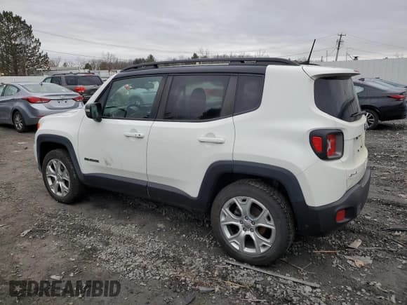 ✅ 2019 Jeep Renegade Limited • VIN: ZACNJBD17KPK03334 • Lot: 50129255. Wystawiony na Copart z przebiegiem 56 986 mil. Bezpłatny archiwum sprzedaży aukcyjnych z USA i szczegółowy raport historii pojazdu na DreamBid. Zdjęcie 2.