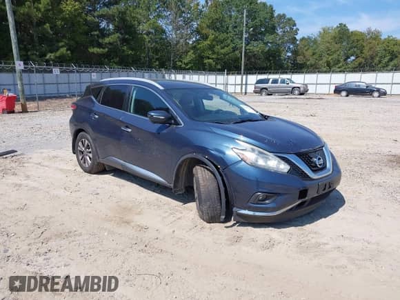 2015 Nissan Murano Platinum with VIN 5N1AZ2MH3FN272443, listed as a IAAI auction lot 43205424 with 147,455 mi miles and . Bid and sale history available at DreamBid. Image 1.