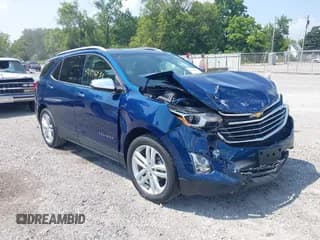 ✅ 2020 Chevrolet Equinox Premier • VIN: 2GNAXNEV4L6147197 • Лот: 42996933. Опубликован ранее на IAAI с пробегом 36 555 миль. Бесплатный доступ к архиву аукционных продаж из США и подробный отчёт об истории автомобиля на DreamBid. Изображение 1.
