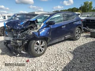 ✅ 2023 Nissan Murano SV • VIN: 5N1AZ2BS9PC106634 • Лот: 69570435. Опубликован ранее на Copart с пробегом 68 387 миль. Бесплатный доступ к архиву аукционных продаж из США и подробный отчёт об истории автомобиля на DreamBid. Изображение 1.