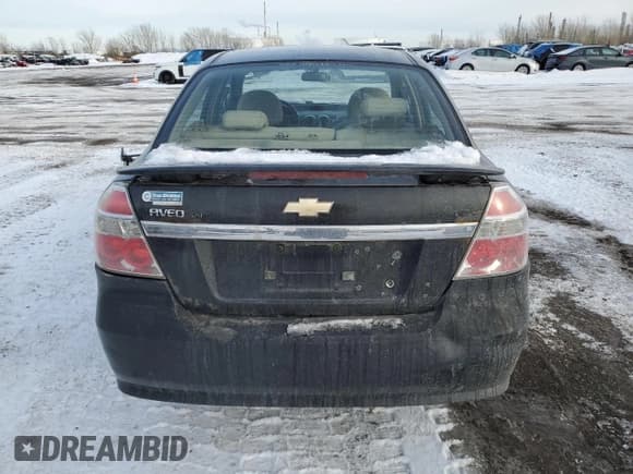 ✅ 2007 Chevrolet Aveo LT • VIN: KL1TG55647B111692 • Lot: 47440585. Wystawiony na Copart z przebiegiem 157 330 mil. Bezpłatny archiwum sprzedaży aukcyjnych z USA i szczegółowy raport historii pojazdu na DreamBid. Zdjęcie 6.