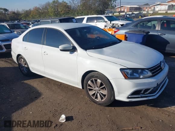 ✅ 2017 Volkswagen Jetta S • VIN: 3VW2B7AJ6HM262100 • Lot: 43612380. Listed on IAAI with 138,443 mi. Free auction sales archive from the USA and detailed vehicle history report at DreamBid. Image 1.