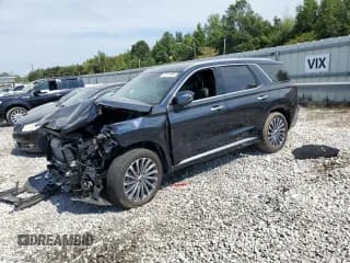 ✅ 2024 Hyundai Palisade Calligraphy • VIN: KM8R7DGE9RU772591 • Лот: 72577334. Опубликован ранее на Copart с пробегом 5 677 миль. Бесплатный доступ к архиву аукционных продаж из США и подробный отчёт об истории автомобиля на DreamBid. Изображение 1.