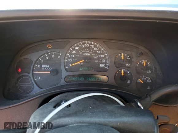 2003 Chevrolet Silverado 1500 Work Truck z VIN 2GCEC19X431393089, wystawiony jako Copart lot #91223905 z przebiegiem 242 081 mil mil oraz Czysty tytuł • Clean title. Historia ofert i sprzedaży dostępna na DreamBid. Obrazek 9.
