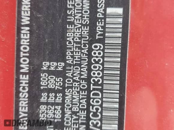 2013 MINI Hardtop S с VIN WMWSV3C56DT389389, выставлен на аукционе Copart как лот 89288615 с пробегом 85 001 миль миль и Списание • Salvage title. История ставок и продаж доступна на DreamBid. Изображение 13.